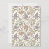 Cute Frog Birthday Invitation for Nature Lover Einladung (Rückseite)