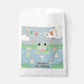 Cute Frog Birthday Party Thank You Geschenktütchen (Vorderseite)