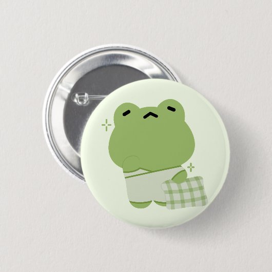 Cute Frog Button (Vorne & Hinten)