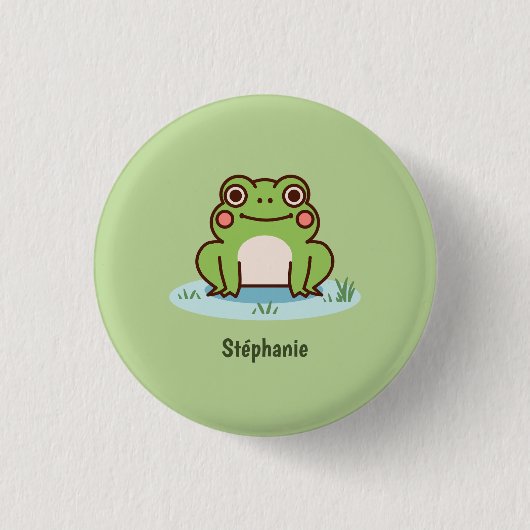 Cute Frog Button (Vorderseite)