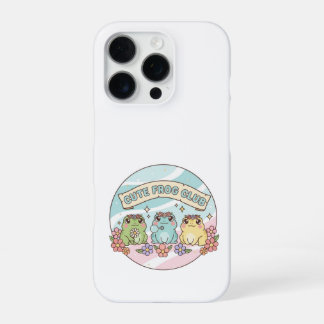Cute Frog Club – Kawaii Pastell-Frösche Floral Süß iPhone 16 Pro Hülle