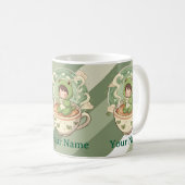 Cute Frog Coffee Lover Mug Kaffeetasse (VorderseiteRechts)