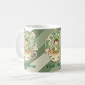 Cute Frog Coffee Lover Mug Kaffeetasse (Vorderseite Links)
