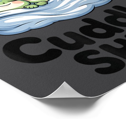 Cute Frog Couple This Is Our Cuddle Poster (Ecke)