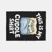 Cute Frog Cozy This Is My Cuddle Fleecedecke (Vorderseite (Horizontal))