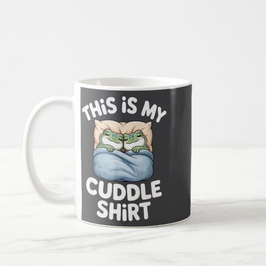 Cute Frog Cozy This Is My Cuddle Kaffeetasse (Links)