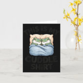 Cute Frog Cozy This Is My Cuddle  Karte (Gelbe Blume)