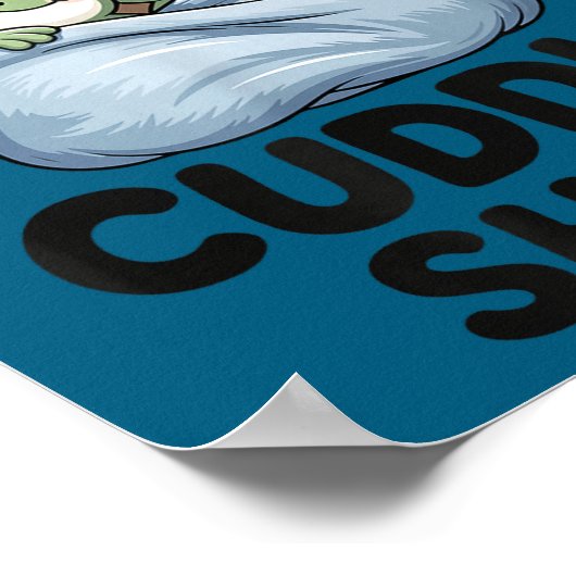 Cute Frog Cozy This Is My Cuddle  Poster (Ecke)