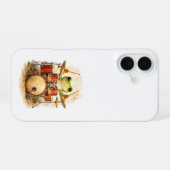 Cute Frog Drummer iPhone 16 Case Music Hülle (Rückseite (Horizontal))