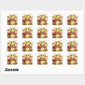 Cute Frog Drummer Sticker – Funny Music Art (Blatt)