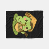 Cute Frog Eating Ramen Anime Japanese Men Women Ki Fleecedecke (Vorderseite (Horizontal))