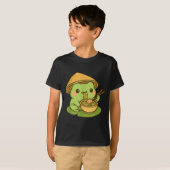 Cute Frog Eating Ramen Anime Japanese Men Women Ki T-Shirt (Vorne ganz)