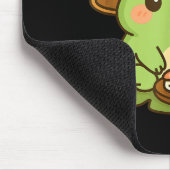 Cute Frog Eating Sushi Anime Japanese Men Women Ki Mousepad (Ecke)
