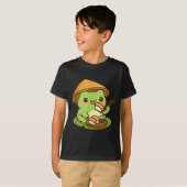 Cute Frog Eating Sushi Anime Japanese Men Women Ki T-Shirt (Vorne ganz)