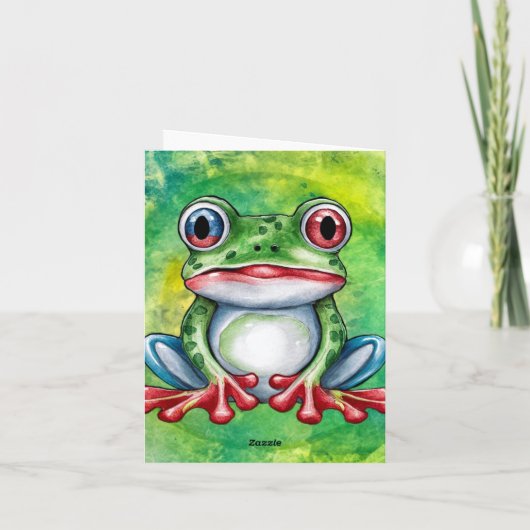 Cute Frog Einladung (Rückseite)