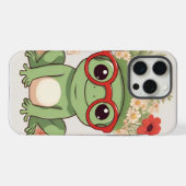 Cute Frog Flower Headband iPhone Hülle (Rückseite (Horizontal))