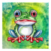 Cute Frog Fotodruck (Vorne)