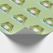 Cute Frog Geschenkpapier (Ecke)