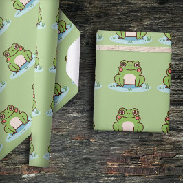 Cute Frog Geschenkpapier