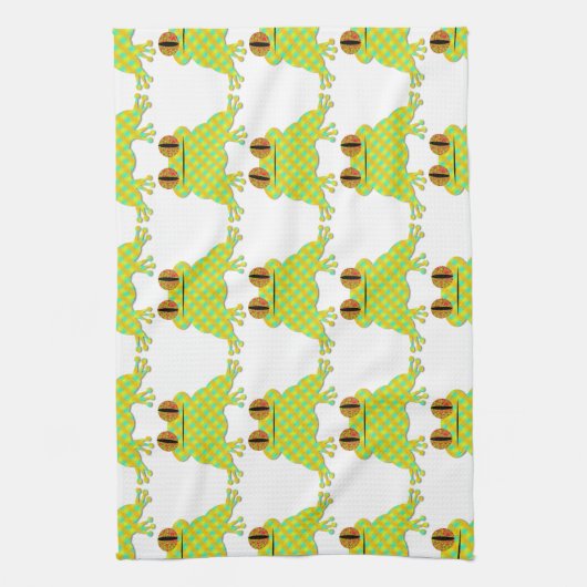 Cute Frog Geschirrtuch (Vertikal)