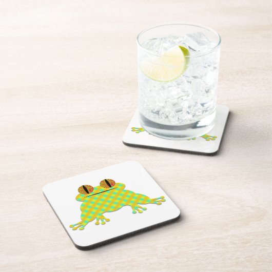 Cute Frog Getränkeuntersetzer (Rechte Seite)