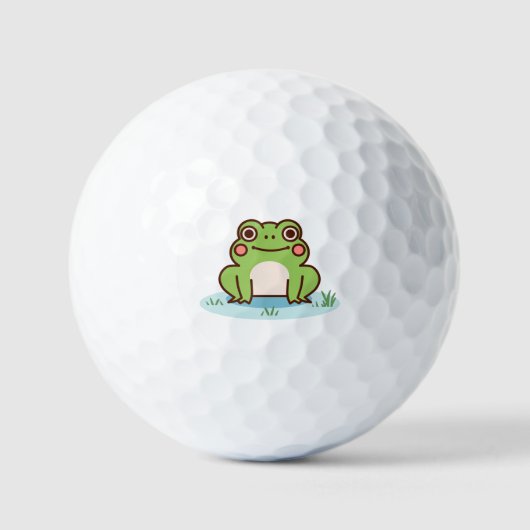 Cute Frog Golfball (Vorderseite)