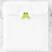 Cute Frog Herz-Aufkleber (Tasche)