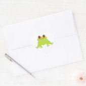 Cute Frog Herz-Aufkleber (Umschlag)