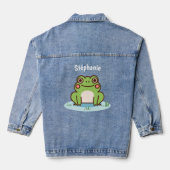 Cute Frog Jeansjacke (Rückseite)