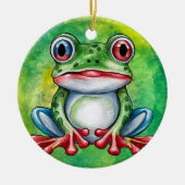 Cute Frog Keramik Ornament (Vorne)