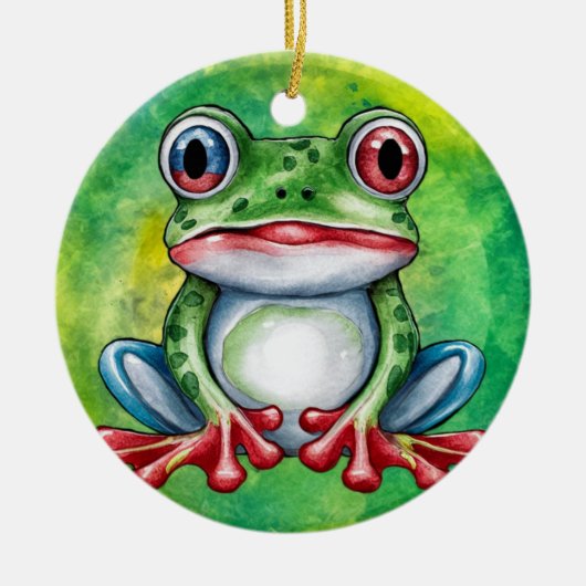 Cute Frog Keramik Ornament (Vorne)