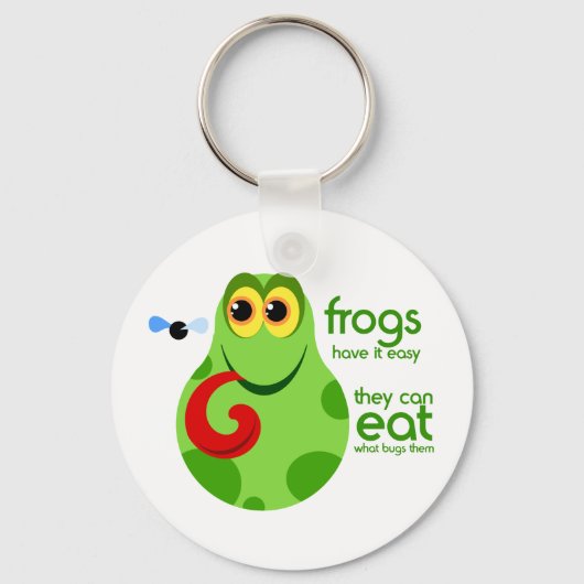 Cute Frog Keychain Schlüsselanhänger (Vorderseite)