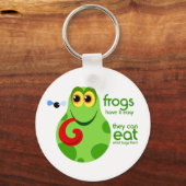 Cute Frog Keychain Schlüsselanhänger (Vorderseite)