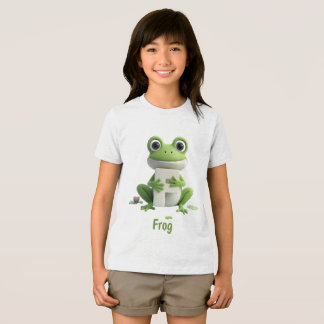 Cute Frog Kids T-Shirt | F is for Frog Alphabet Sh Tri-Blend Shirt