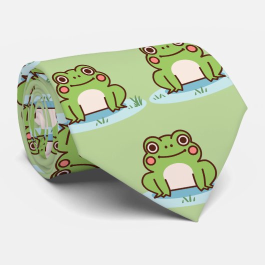 Cute Frog Krawatte (Gerollt)