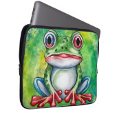 Cute Frog Laptopschutzhülle (Vorne Rechts)