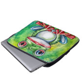 Cute Frog Laptopschutzhülle (Vorne Knopf)