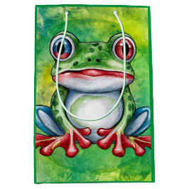 Cute Frog Mittlere Geschenktüte