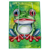 Cute Frog Mittlere Geschenktüte (Rückseite)