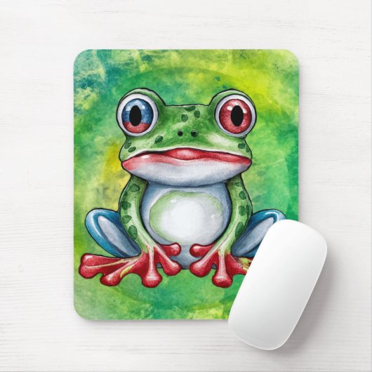 Cute Frog Mousepad (Mit Mouse)