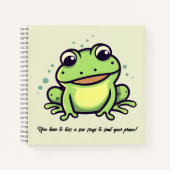 Cute frog  notizblock (Vorderseite)