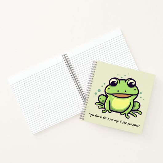 Cute frog  notizblock (Innenseite)