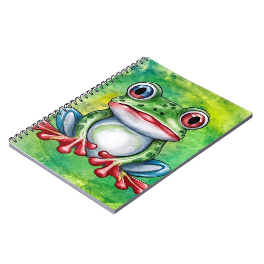 Cute Frog Notizblock (Linke Seite)