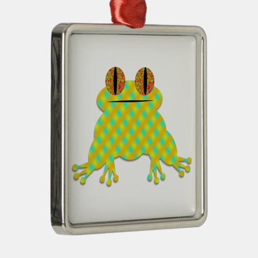 Cute Frog Ornament Aus Metall (Rechts)