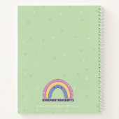Cute frog Personalised notebook, green journal Notizblock (Rückseite)
