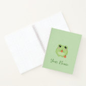 Cute frog Personalised notebook, green journal Notizblock (Innenseite)