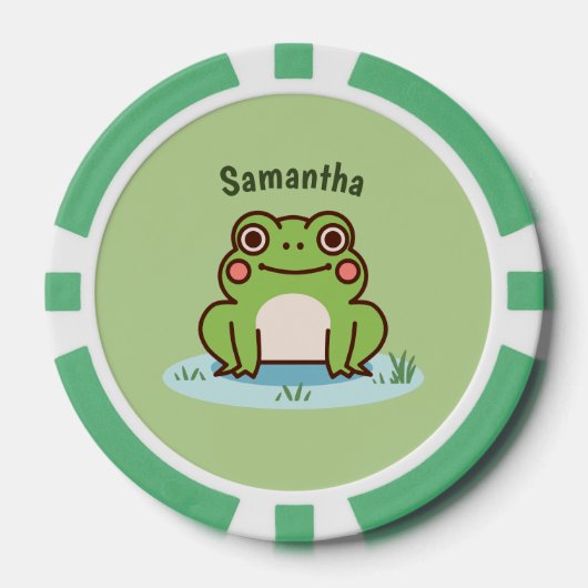 Cute Frog Pokerchips (Vorderseite)