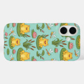 Cute Frog Pond Pattern Case-Mate iPhone Hülle (Rückseite (Horizontal))