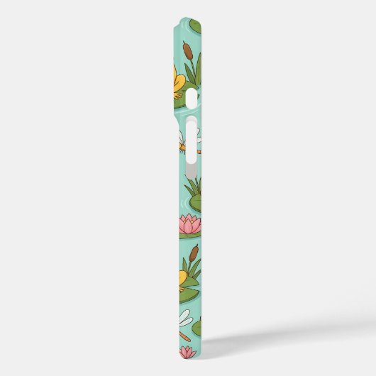 Cute Frog Pond Pattern Case-Mate iPhone Hülle (Rückseite / Links)