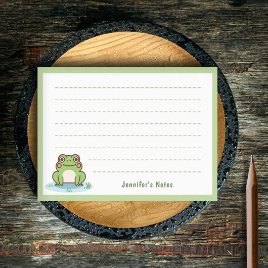 Cute Frog Post-it Klebezettel